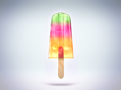 Refreshment 3d c4d cinema4d icecream popsicle render vray