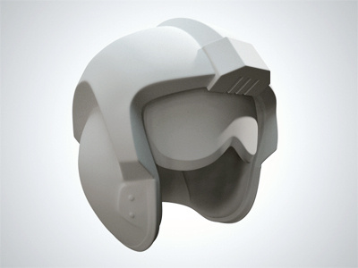 X-Wing Helmet Clay Render