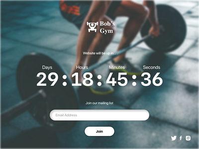 Website Launch Timer