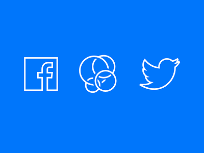 Social Icons facebook free game center icons line art psddd social media twitter