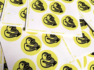 Duck duck hockey hockey stick logo rubber duck stickers yellow