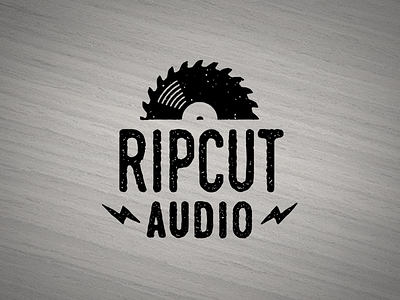 Ripcut album audio blade logo lp music record saw turntable