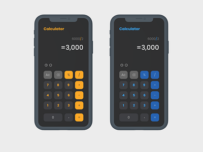 Calculator Modern App Design app calculator app design design ui ux