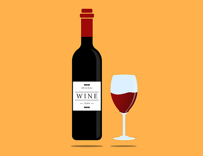 WINE design drink graphic design illustration ilus vector