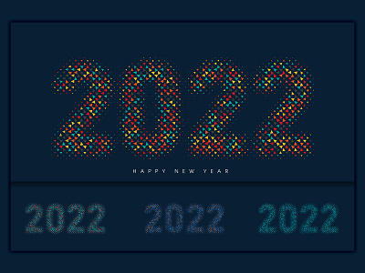 2022 Happy New Year 20220 calendar design graphic design illustration vector