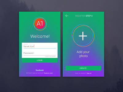 A1 sign in/sign up views components free login register sign in sign up ui ui kit ux