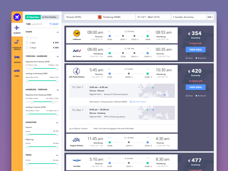 Fly Trip - Airplane Tickets airplane airplane tickets buy graphic view ticket view tickets user interface