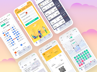 FlyTrip - Airplane tickets Mobile App airplane tickets mobile mobile app ui ui ux ux