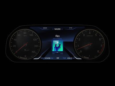 Dashboard for Haval car dark dashboard tech