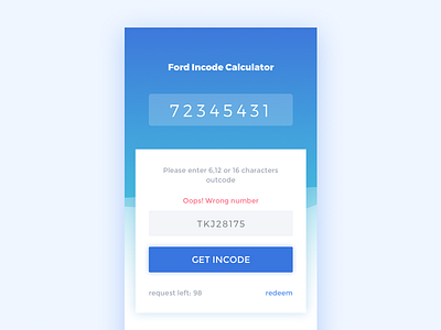 Ford/Mazda Incode to Outcode Calculator 