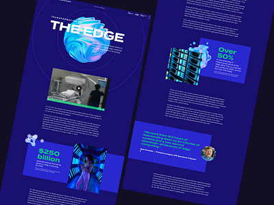 Transformation At The Edge: Custom Content Website 3d bold bold colors content design custom design documentary photoshop shapes ui ux vector video wall street journal web design website