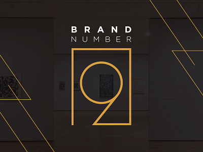 Agency Brand Identity 9 agency brand concept gold identiy logo luxury mockups nine number presentation