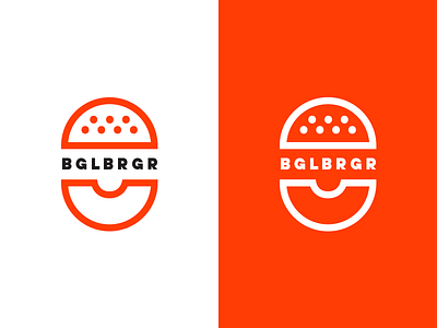 Bagel x Burger brand branding icon icons illustration logo mark minimalist logo restaurant branding vector