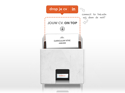 Drop your cv archive cv drawer linkedin metal paper resume