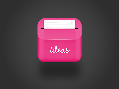 Any ideas? app box dribbble icon ideas paper pink