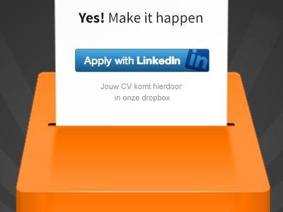 Make it happen! apply box linkedin paper