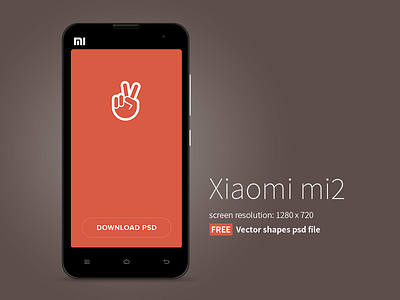 Xiaomi Mi2 freebie freebie mi2 miui mockup psd template xiaomi