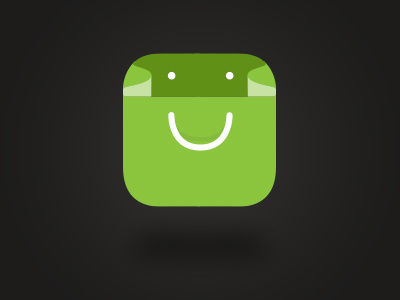 A very happy Shopping App icon app bag icon shopping shopping bag smile smiley