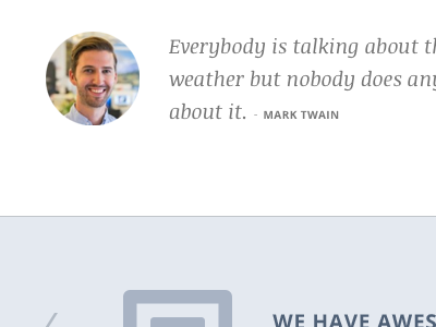 Quote avatar quote widget