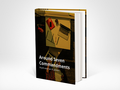 Around Seven Book book cover mockup print