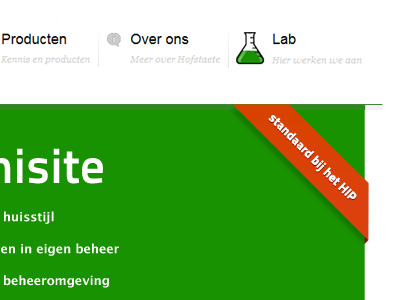 Groen! icons navigation website