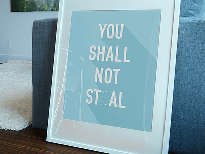 You Shall Not St_al commandment graphic poster