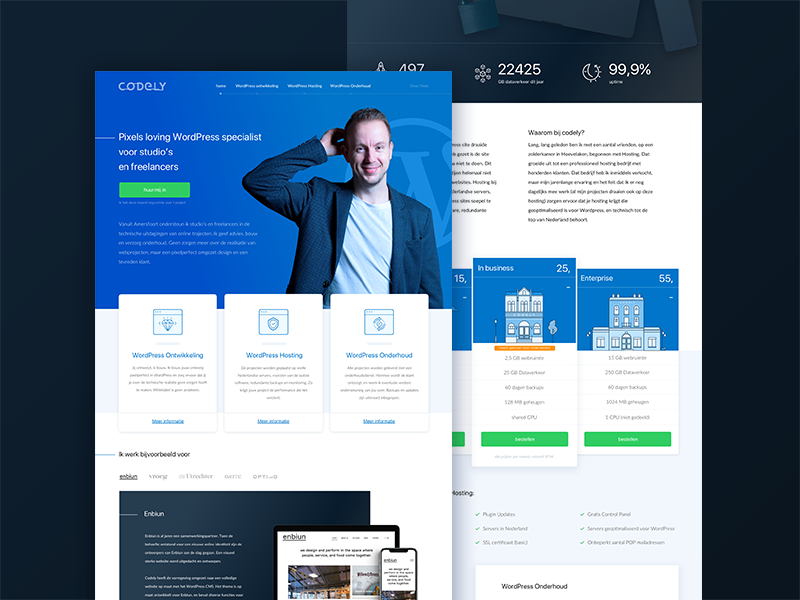 Codely website design by Ivo Ruijters | Around Seven on Dribbble