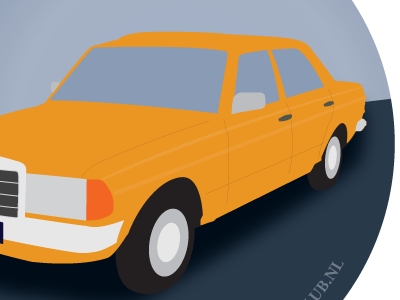 Mercedes W123 illustration car illustration mercedes vector