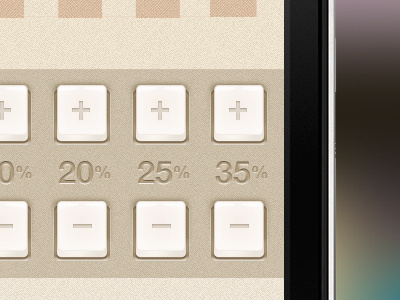 Plus app button helvetica iphone minus plus porselain texture ui webapp