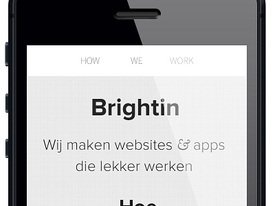 WIP - responsive site dutch iphone menu navigation proxima responsive texture