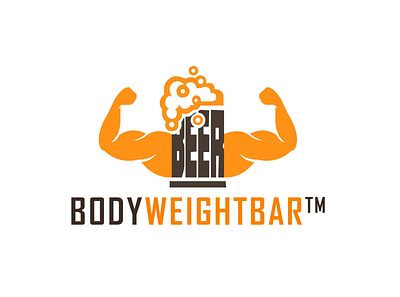 Body Weight Bar Logo by Boldteq branding design graphic design illustration logo minimalist logo modern logo ui ux vector