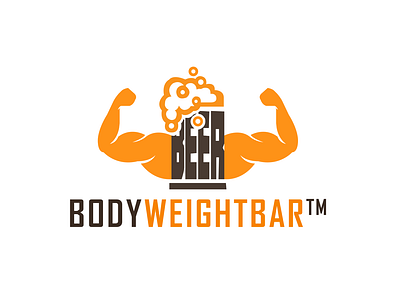 Body Weight Bar Logo by Boldteq