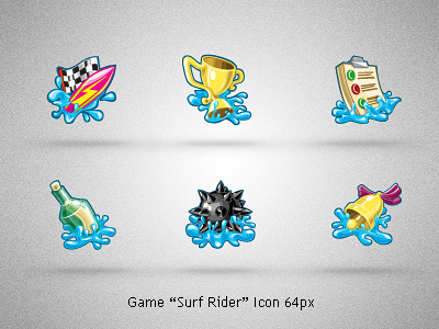 Game Surf Rider Icon 64px game icon