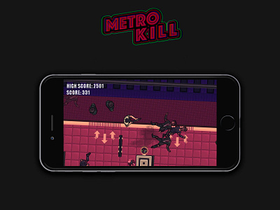 Metro kill Project blood design game graphic design illustration rage ui violence