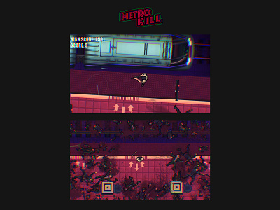 Metro kill Project animation blood design game graphic design illustration metro