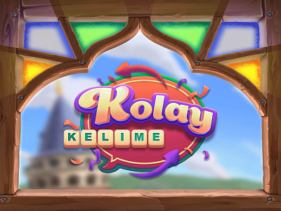 "Kolay kelime" cover art & logo culture design fantasy game graphic design illustration logo turkey ui