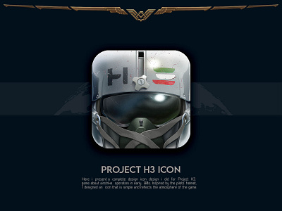 "Project H3 " Icon aircraft appicon aviation design game gameicon graphic design icon illustration pilot ui