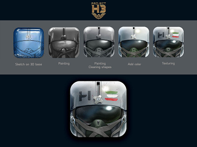"Project H3 " Icon design process aircraft app icon aviation design game game icon graphic design icon illustration pilots ui
