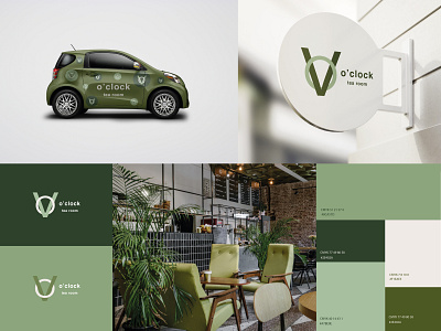 Visual Brand identity Tea room 5 o'clock