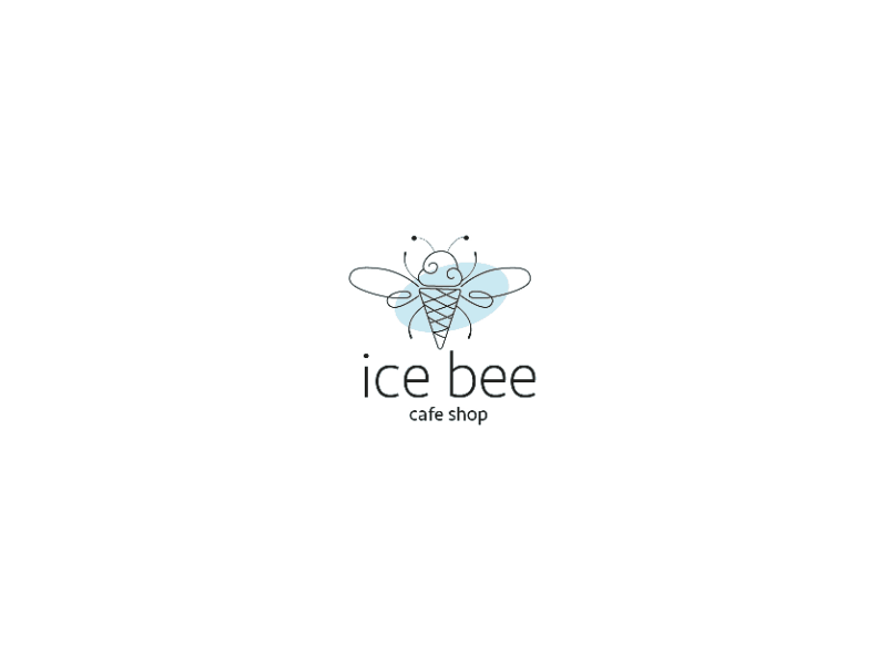 Logo for Ice coffee shop