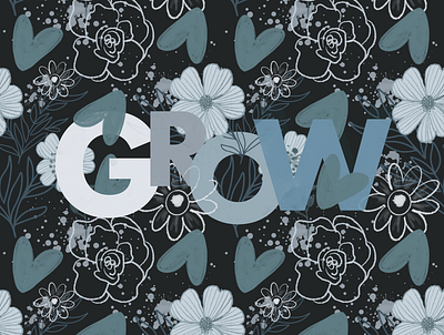 Grow design graphic art graphic design illustration procreate typography