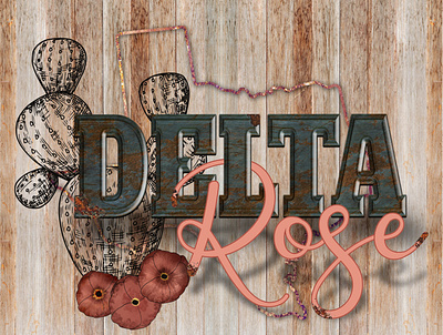 Delta Rose TX - Boutique Branding branding design graphic art graphic design illustration logo photoshop procreate