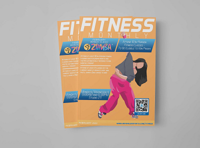 Fitness Monthly program - Odessa College design graphic art graphic design illustration photoshop