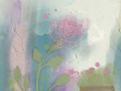 Abstract Watercolor Flower - SEAR program art design graphic art graphic design procreate
