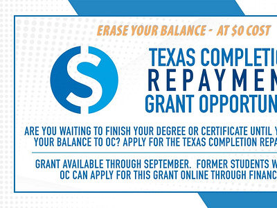 Texas Completion Repayment Grant Graphics