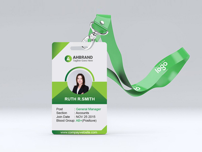 Official ID Card Design by Anowar Hossain on Dribbble