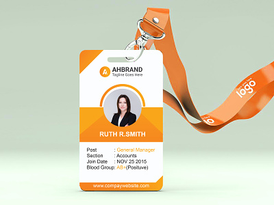 Official ID Card Design app branding business card design graphic design icon id card illustration logo ui web