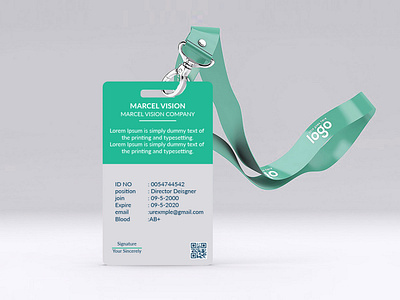 Brand Identity ID card Back Part