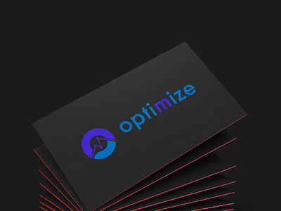 Creative O+M+Optimize Typographic Simple Logos Free Logo