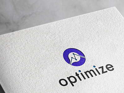 Creative O+M+Optimize Typographic Simple Logos Free Logo